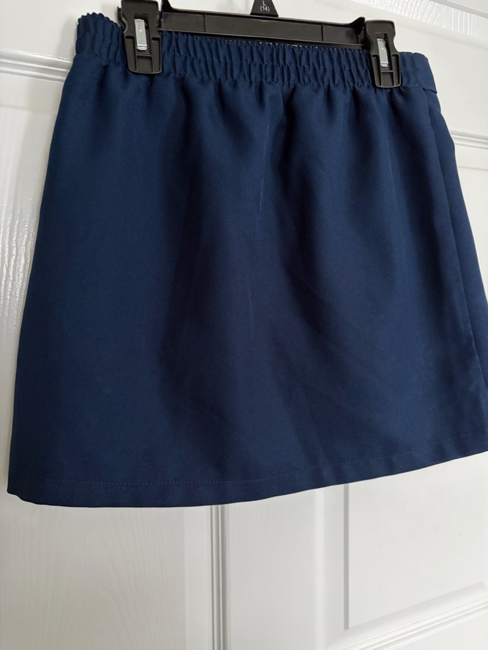 Navy Ruffled Mini Skirt - Picture 3 of 4
